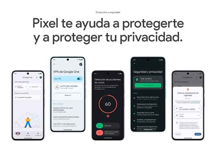 Privacidad de Google Pixel 8a